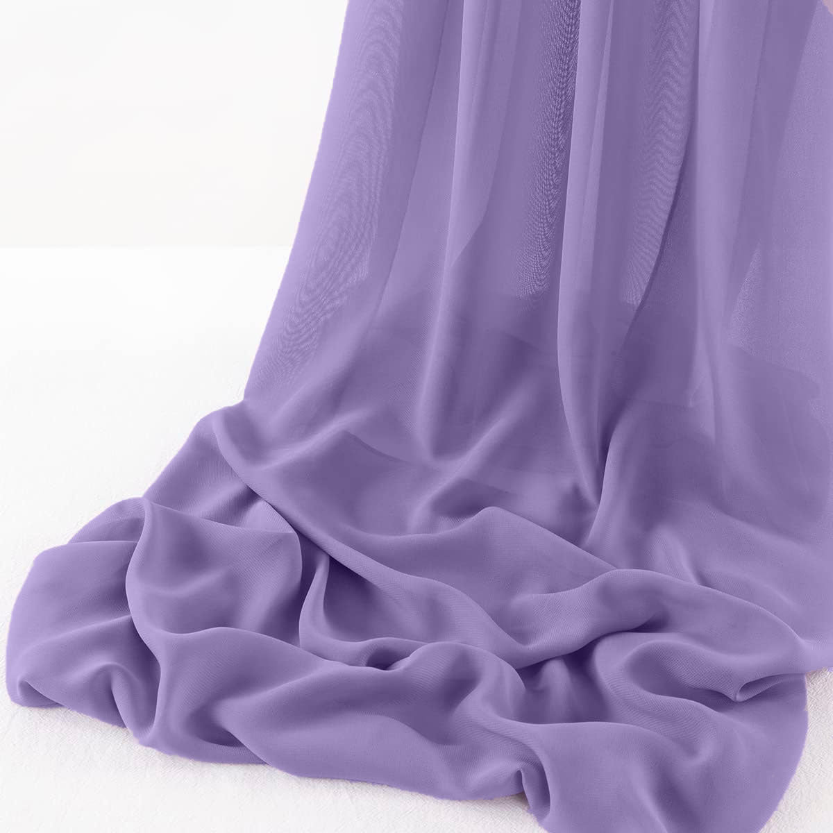 Chelsea Wool Dobby Chiffon Fabric - Solid Dobby Weave, 58" Width (1 Yard)