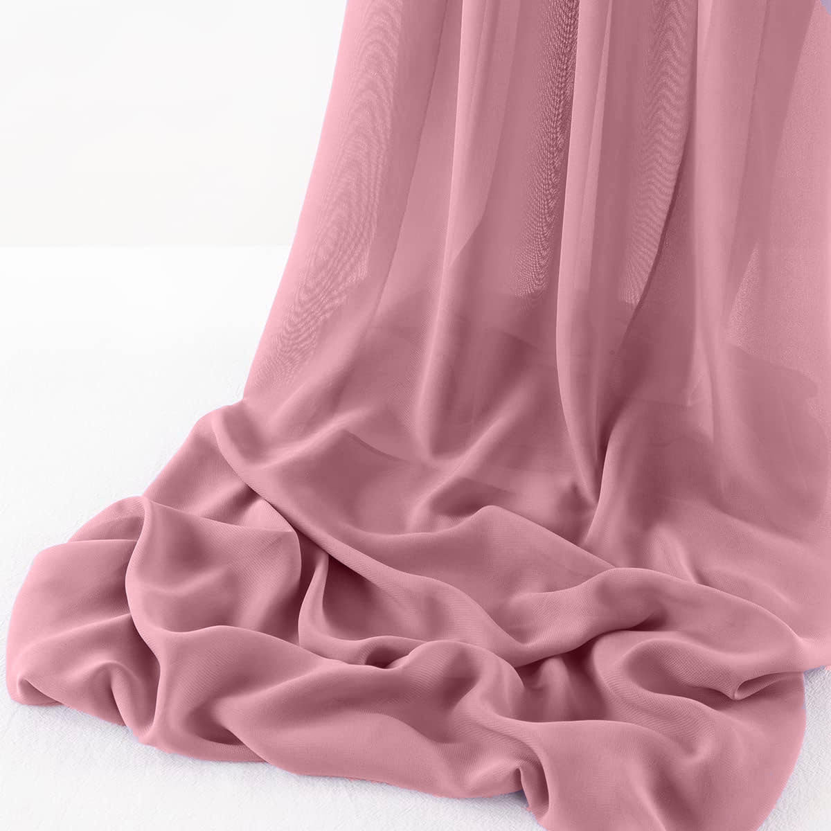 Chelsea Wool Dobby Chiffon Fabric - Solid Dobby Weave, 58" Width (1 Yard)