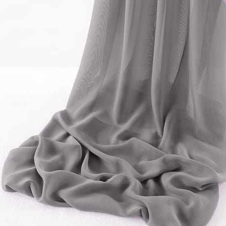 Wool Dobby Chiffon Fabric - Sheer Runner, 29" X 144" (1 Runner)