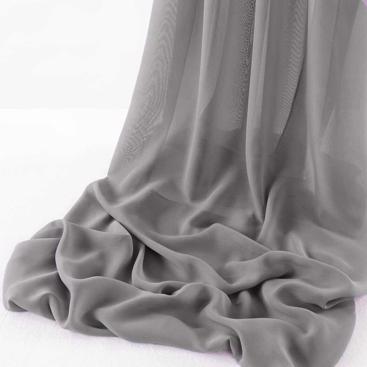 Wool Dobby Chiffon Fabric - Sheer Runner, 29" Width X 90" Length (1 Runner)