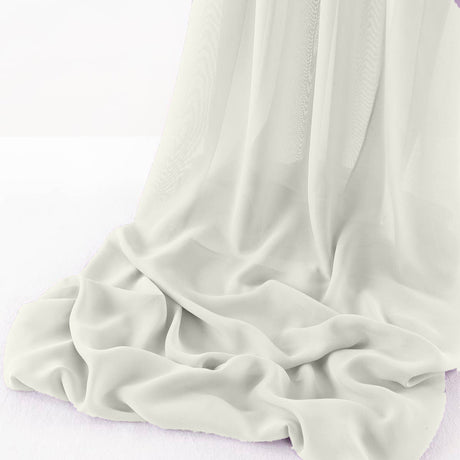 Wool Dobby Chiffon Fabric - Sheer Table Runner, 29" Wide X 120" Long (1 Piece)