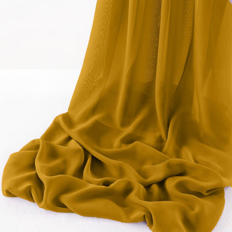 Wool Dobby Chiffon Fabric - Sheer Table Runner, 29" Wide X 120" Long (1 Piece)