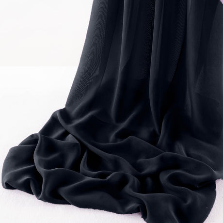 Wool Dobby Chiffon Fabric - Sheer Runner, 14" Wide X 180" Long (1 Piece)
