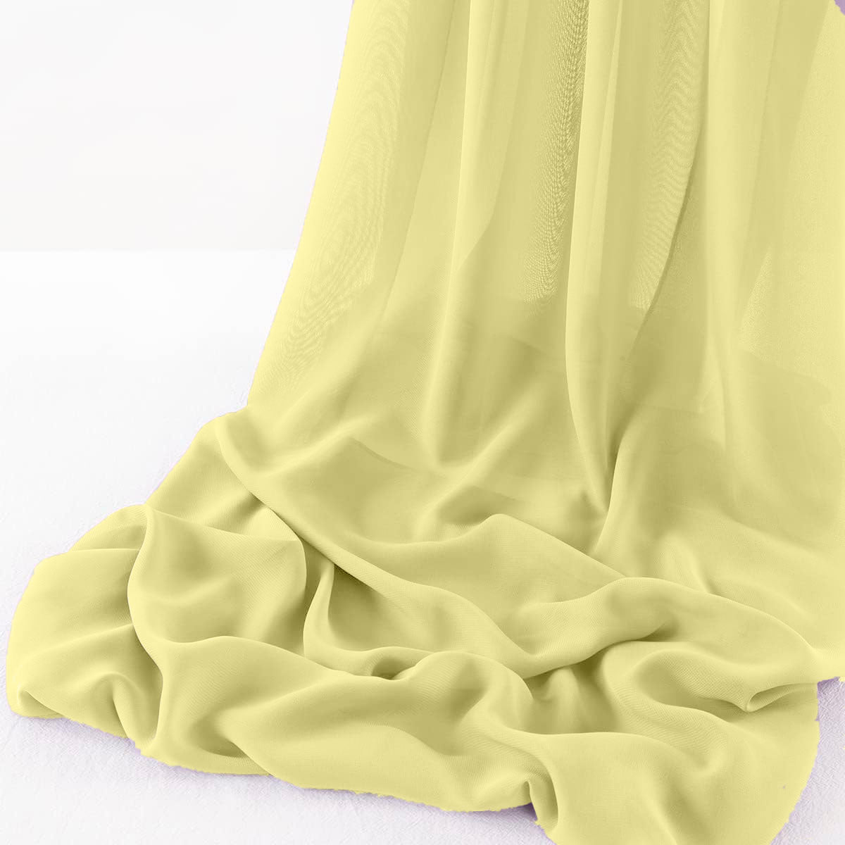 Wool Dobby Chiffon Fabric - Sheer Runner, 29" X 144" (1 Runner)
