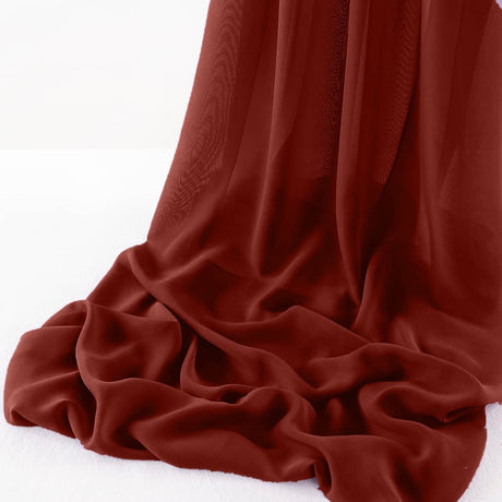 Wool Dobby Chiffon Fabric - Sheer Runner, 29" Wide X 180" Long, Color Options (1 Runner)