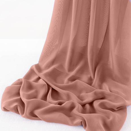 Wool Dobby Chiffon Fabric - Sheer Table Runner, 29" Wide X 120" Long (1 Piece)