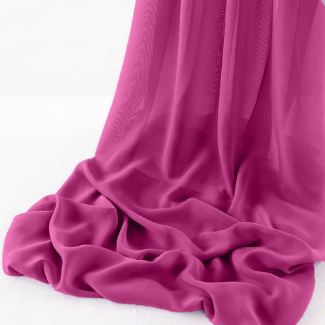 Wool Dobby Chiffon Fabric - Sheer Table Runner, 29" Wide X 120" Long (1 Piece)