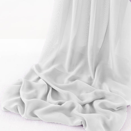 Wool Dobby Chiffon Fabric - Sheer Runner, 29" X 144" (1 Runner)