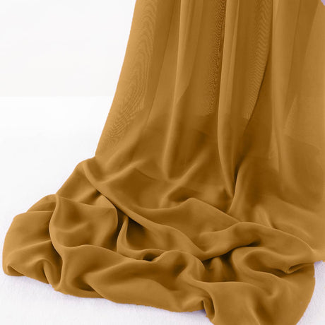 Wool Dobby Chiffon Fabric - Sheer Runner, 29" X 144" (1 Runner)