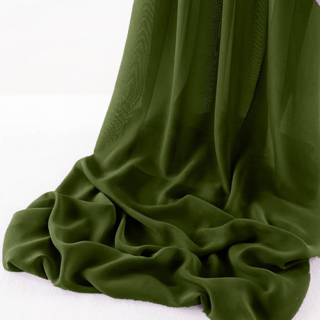 Wool Dobby Chiffon Fabric - Sheer Runner, 29" X 144" (1 Runner)