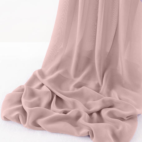 Wool Dobby Chiffon Fabric - Sheer Table Runner, 29" Wide X 120" Long (1 Piece)