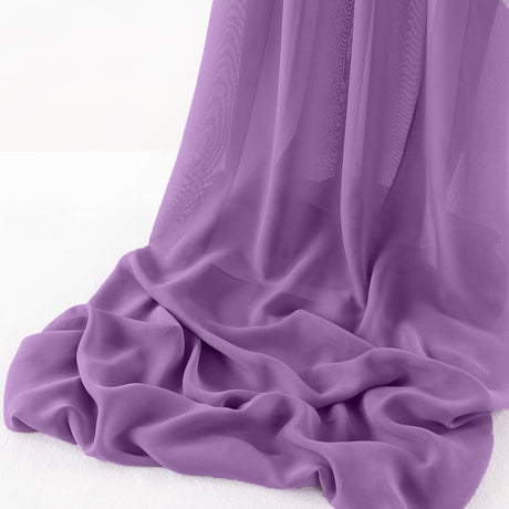 Wool Dobby Chiffon Fabric - Sheer Runner, 29" X 144" (1 Runner)