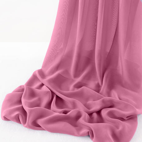 Wool Dobby Chiffon Fabric - Sheer Table Runner, 29" Width X 108" Length (1 Runner)