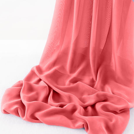 Wool Dobby Chiffon Fabric - Sheer Runner, 29" Wide X 180" Long, Color Options (1 Runner)