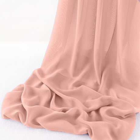 Wool Dobby Chiffon Fabric - Sheer Runner, 14" Wide X 180" Long (1 Piece)