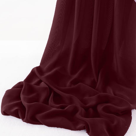 Wool Dobby Chiffon Fabric - Sheer Runner, 29" X 144" (1 Runner)
