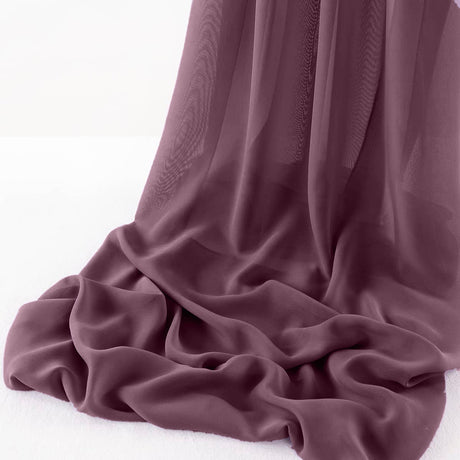 Wool Dobby Chiffon Fabric - Sheer Table Runner, 29" Wide X 120" Long (1 Piece)