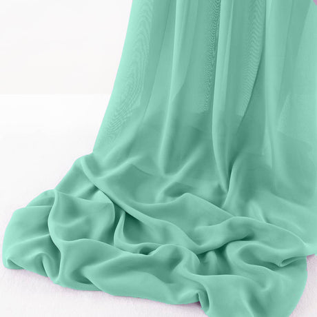 Wool Dobby Chiffon Fabric - Sheer Table Runner, 29" Wide X 120" Long (1 Piece)