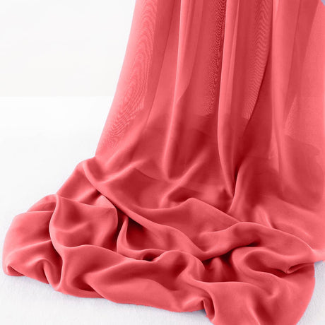 Wool Dobby Chiffon Fabric - Sheer Table Runner, 29" Wide X 120" Long (1 Piece)