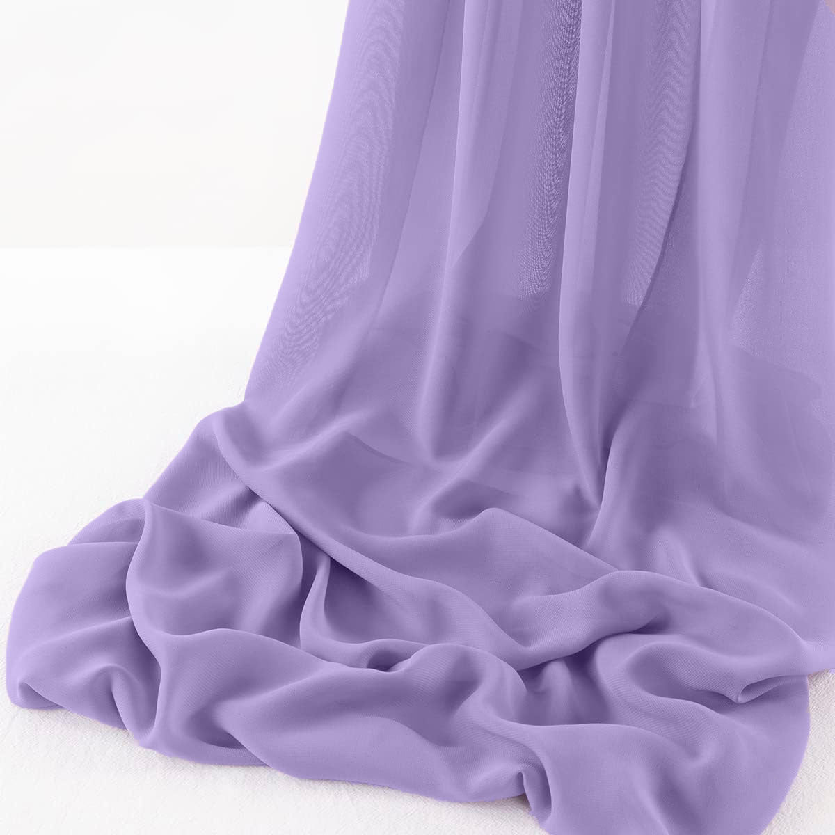 Wool Dobby Chiffon Sheer Runner Chiffon Fabric - Sheer Dobby Weave, 14" Wide X 90" Long (1 Runner)