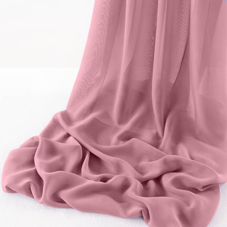 Wool Dobby Chiffon Fabric - Sheer Table Runner, 29" Wide X 120" Long (1 Piece)
