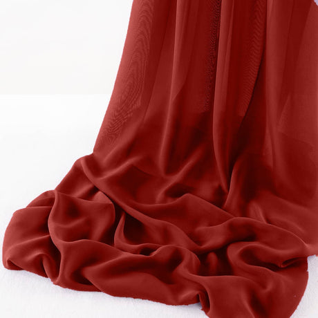 Wool Dobby Chiffon Sheer Runner Chiffon Fabric - Sheer, 14" Wide X 108" Long (1 Piece)