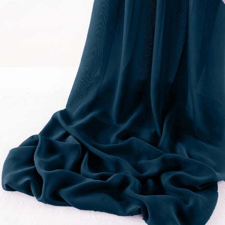 Wool Dobby Chiffon Fabric - Sheer Table Runner, 29" Wide X 120" Long (1 Piece)