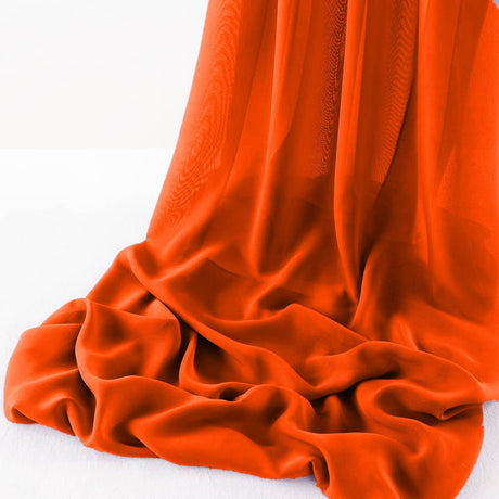 Wool Dobby Chiffon Fabric - Sheer Table Runner, 29" Wide X 120" Long (1 Piece)