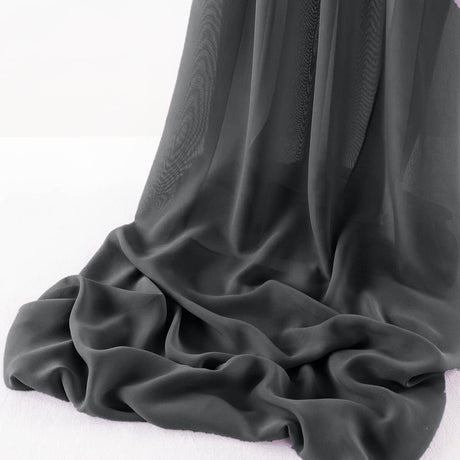 Wool Dobby Chiffon Fabric - Sheer Table Runner, 29" Width X 108" Length (1 Runner)
