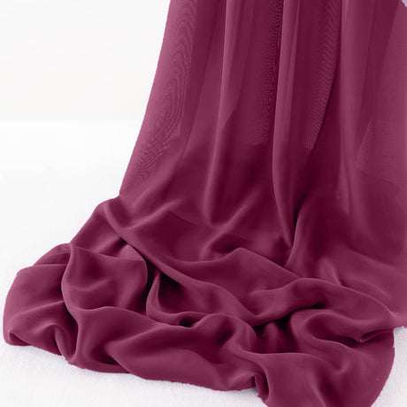 Wool Dobby Chiffon Fabric - Sheer Runner, 29" Wide X 180" Long, Color Options (1 Runner)