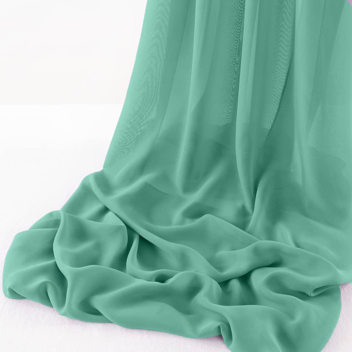 Wool Dobby Chiffon Fabric - Sheer Runner, 18" Wide X 180" Long (1 Piece)