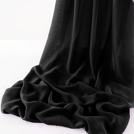 Wool Dobby Chiffon Fabric - Sheer Table Runner, 29" Width X 108" Length (1 Runner)