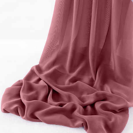Wool Dobby Chiffon Fabric - Sheer Table Runner, 29" Wide X 120" Long (1 Piece)