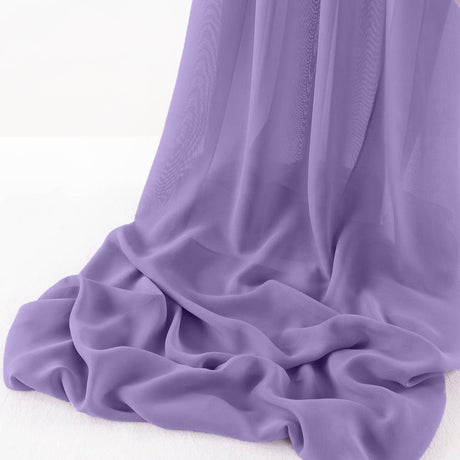 Wool Dobby Chiffon Fabric - Sheer Table Runner, 29" Wide X 120" Long (1 Piece)