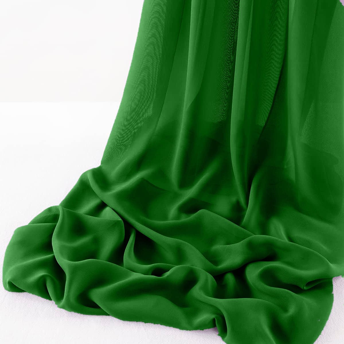 Wool Dobby Chiffon Sheer Runner Chiffon Fabric - Sheer, 14" Wide X 108" Long (1 Piece)