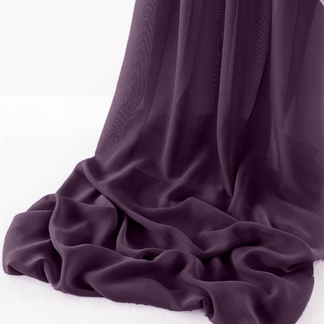 Wool Dobby Chiffon Fabric - Sheer Table Runner, 29" Wide X 120" Long (1 Piece)