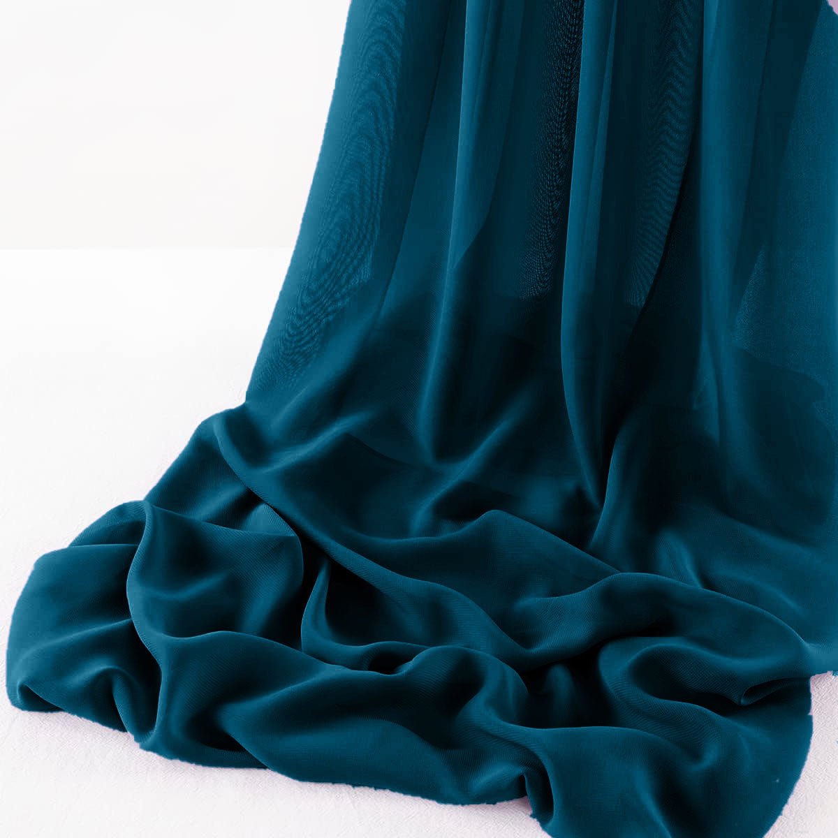 Wool Dobby Chiffon Fabric - Sheer Runner, 18" Wide X 108" Long (1 Piece)