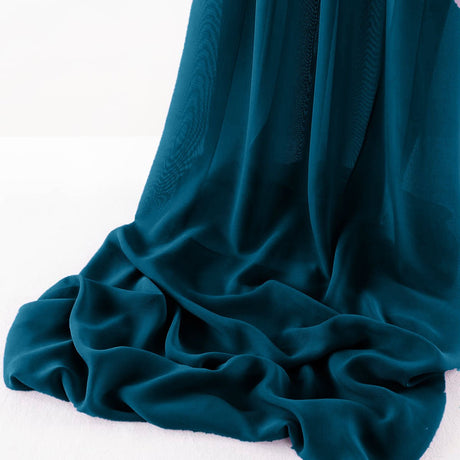 Wool Dobby Chiffon Fabric - Sheer Table Runner, 29" Wide X 120" Long (1 Piece)