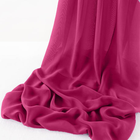 Wool Dobby Chiffon Fabric - Sheer Runner, 29" X 144" (1 Runner)