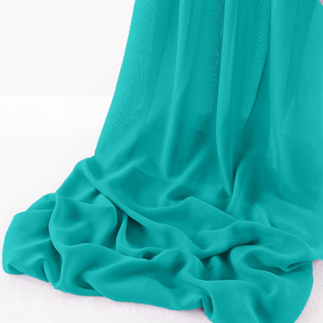 Wool Dobby Chiffon Fabric - Sheer Table Runner, 29" Wide X 120" Long (1 Piece)