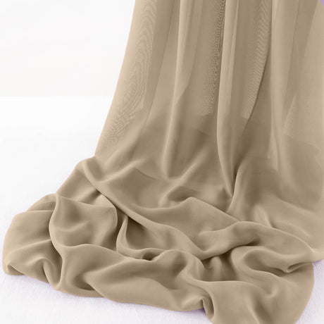 Wool Dobby Chiffon Fabric - Sheer Table Runner, 29" Wide X 120" Long (1 Piece)