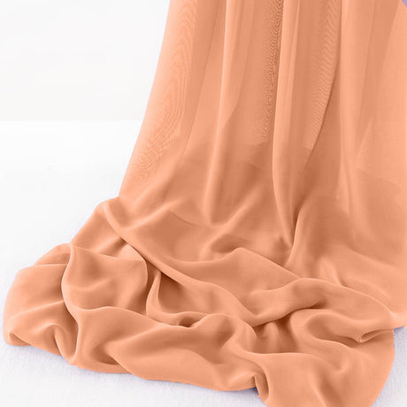Wool Dobby Chiffon Fabric - Sheer Runner, 29" X 144" (1 Runner)