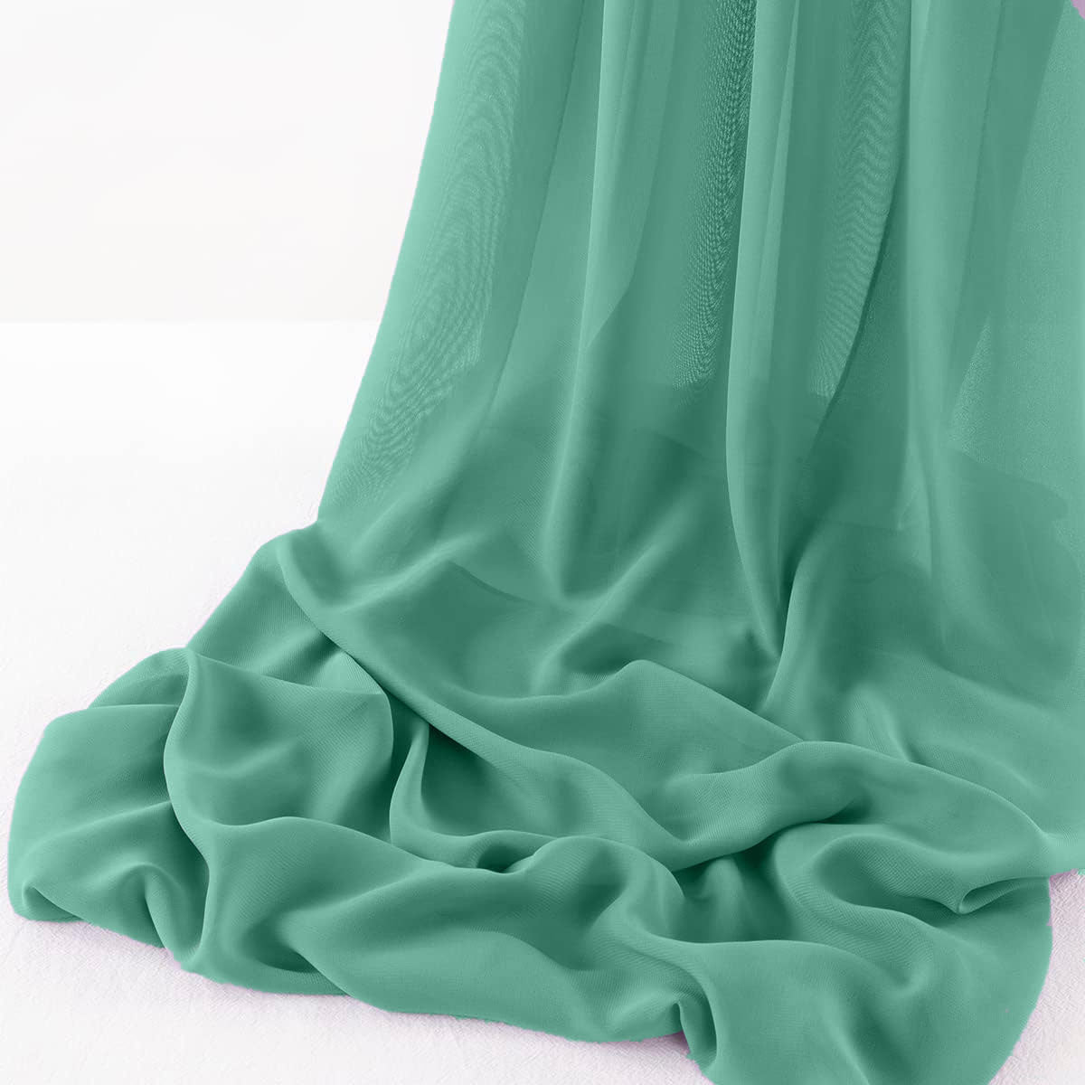 Wool Dobby Chiffon Fabric - Sheer Runner, 18" Wide X 108" Long (1 Piece)
