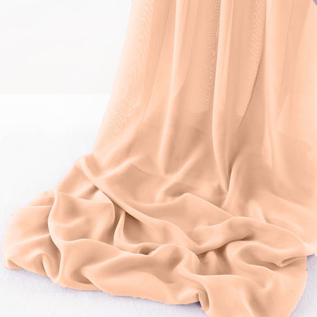Wool Dobby Chiffon Fabric - Sheer Table Runner, 29" Width X 108" Length (1 Runner)