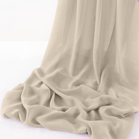 Wool Dobby Chiffon Fabric - Sheer Runner, 29" Wide X 180" Long, Color Options (1 Runner)