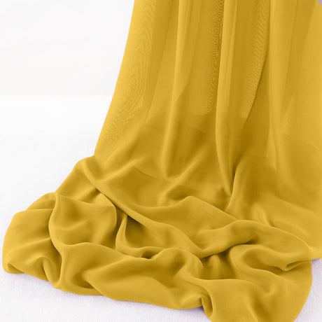 Wool Dobby Chiffon Fabric - Sheer Runner, 14" Wide X 180" Long (1 Piece)