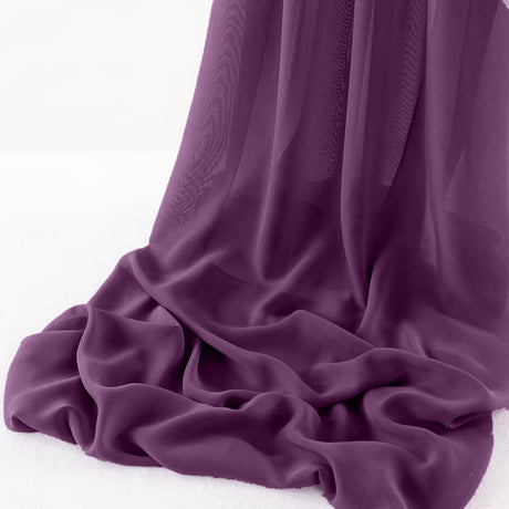 Wool Dobby Chiffon Fabric - Sheer Runner, 29" X 144" (1 Runner)
