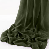 Wool Dobby Chiffon Fabric - Sheer Runner, 14" Wide X 144" Long (1 Runner)