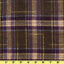 Plaid Wool Blend Woven Fabric
