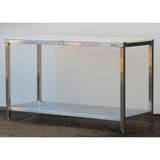 Work Table 60"W x 24"D x 36"H W/Poly Top 34" Thick